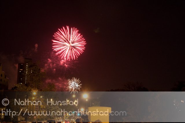 Minneapolis fireworks on 4 July 2010